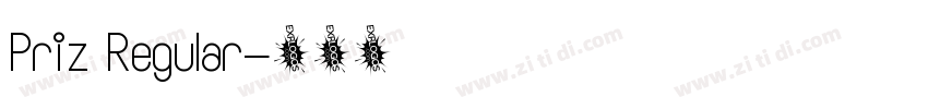 Priz Regular字体转换